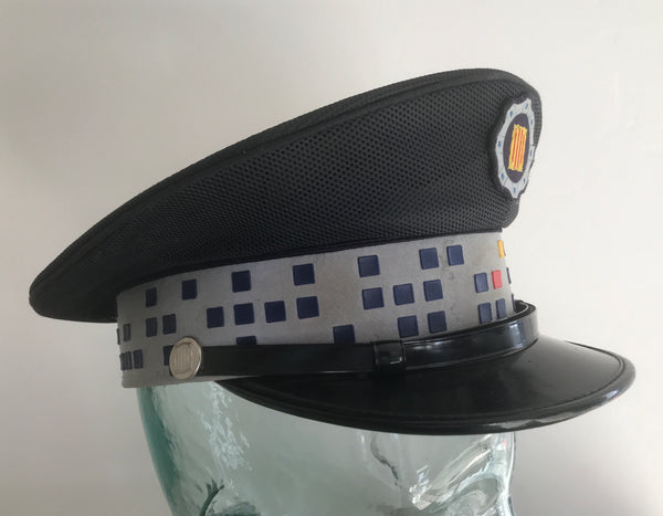 OBSOLETE BARCELONA SPAIN POLICE UNIFORM CAP