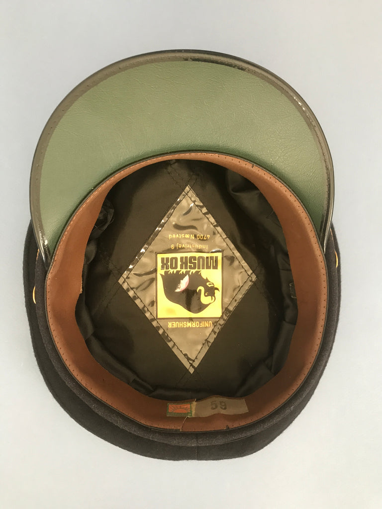 OBSOLETE DANISH POLICE OFFICER UNIFORM CAP WITH BADGE – arustocracy