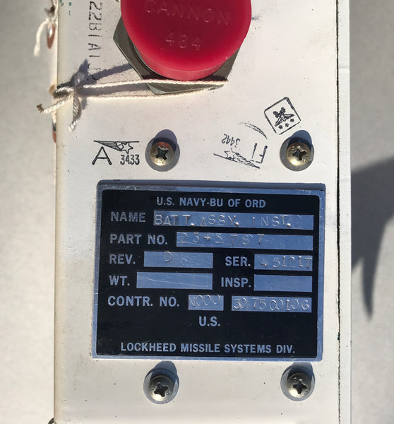 AUTHENTIC EARLY 1960S US NAVY POLARIS MISSILE BATTERY ASSEMBLY - arustocracy
