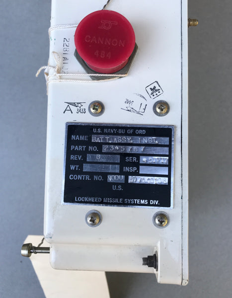 AUTHENTIC EARLY 1960S US NAVY POLARIS MISSILE BATTERY ASSEMBLY - arustocracy