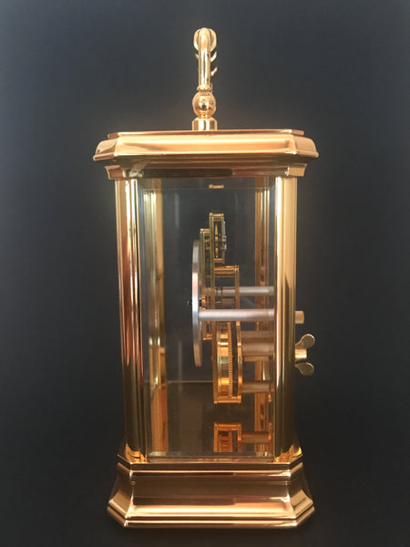 JAEGER-LECOULTRE CARRIAGE CLOCK MODEL 3215003 8-DAY BAGUETTE MOVEMENT