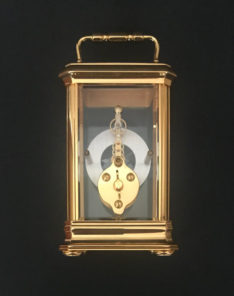 JAEGER-LECOULTRE CARRIAGE CLOCK MODEL 3215003 8-DAY BAGUETTE MOVEMENT