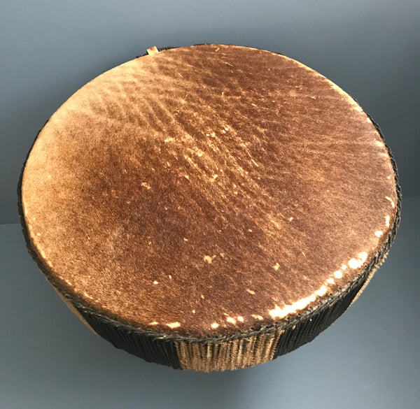 RARE LARGE UGANDAN BAGANDA HIDE NGOMA TRIBAL AFRICAN DRUM - arustocracy