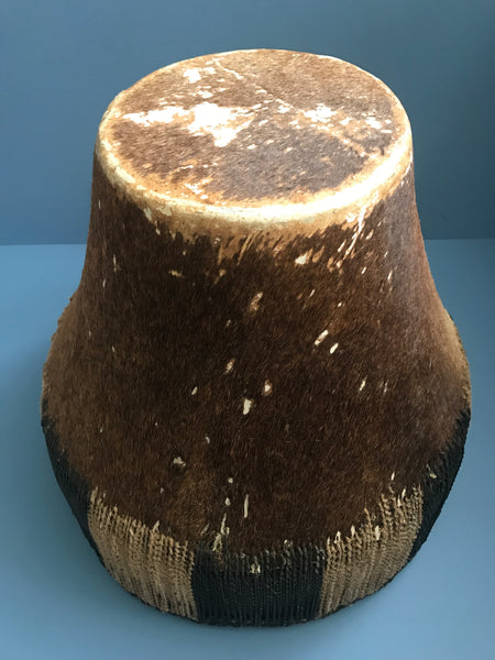 RARE LARGE UGANDAN BAGANDA HIDE NGOMA TRIBAL AFRICAN DRUM - arustocracy