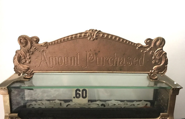 VINTAGE ANTIQUE NATIONAL CASH REGISTER MODEL 346 - RESTORED 1910 BRASS MACHINE - arustocracy