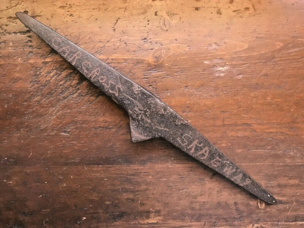 C. 1905 YUKON KLONDIKE ALASKA GOLD RUSH INSCRIBED PROSPECTOR'S MINER'S CAST IRON PICK AXE - arustocracy