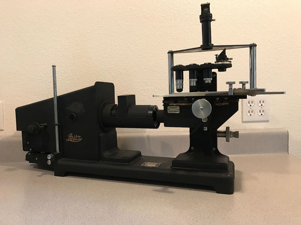 Fine Vintage German Leitz Wetzlar XI C Carbon Arc Projection Microscope - Museum Piece - arustocracy