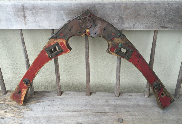 Antique 19th Century Japanese Wooden Ox Yoke - arustocracy