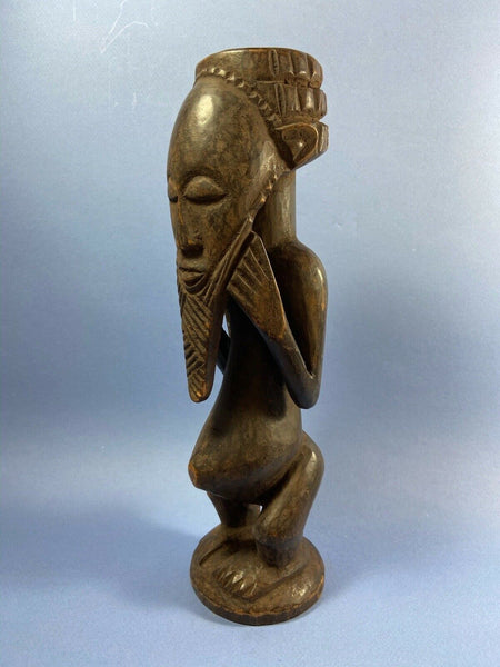 BUYU BEMBE ANCESTOR FIGURE D.R. CONGO ZAMBIA AFRICAN TRIBAL FETISH DOLL FIGURE